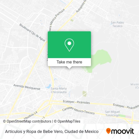 Artículos y Ropa de Bebe Vero map