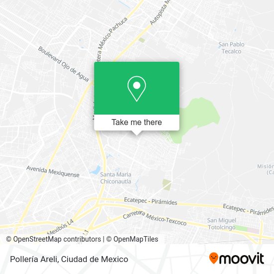 Pollería Areli map