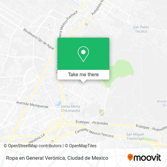 Ropa en General Verónica map