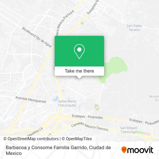 Barbacoa y Consome Familia Garrido map