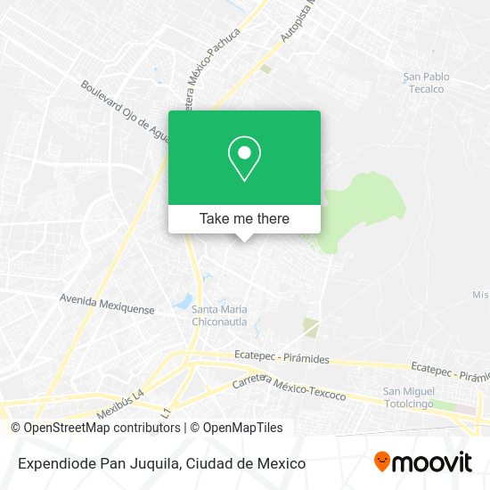 Expendiode Pan Juquila map