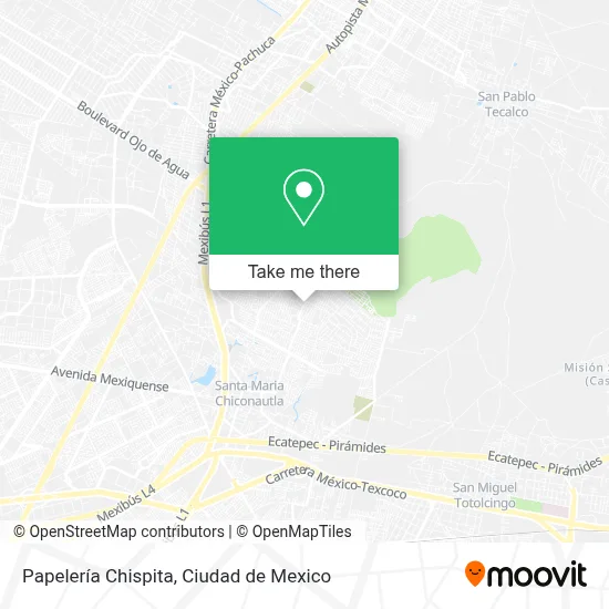 Papelería Chispita map