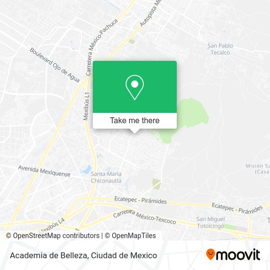 Academia de Belleza map