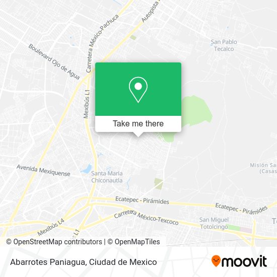 Abarrotes Paniagua map