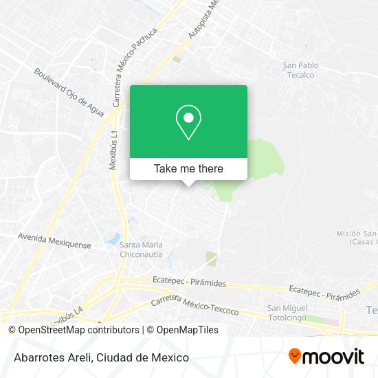 Abarrotes Areli map