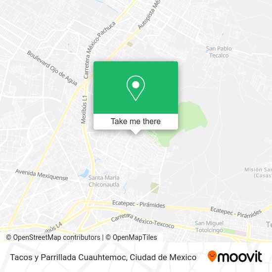 Mapa de Tacos y Parrillada Cuauhtemoc