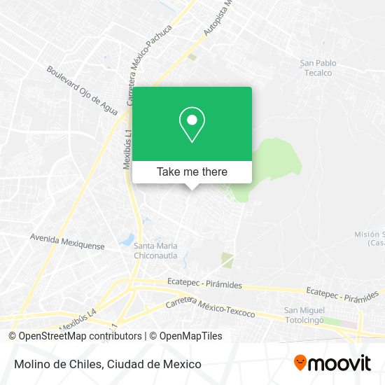 Mapa de Molino de Chiles