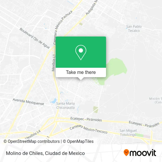 Molino de Chiles map