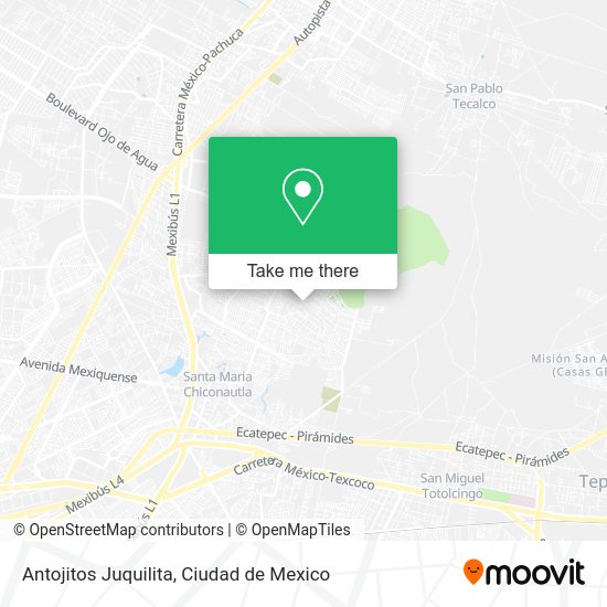 Antojitos Juquilita map
