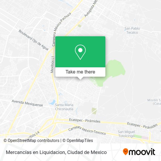 Mercancías en Liquidacion map