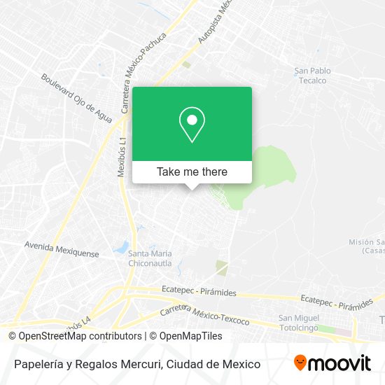 Papelería y Regalos Mercuri map