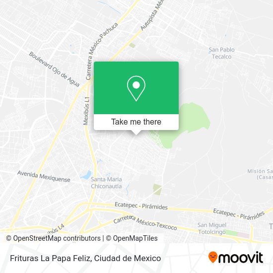 Frituras La Papa Feliz map