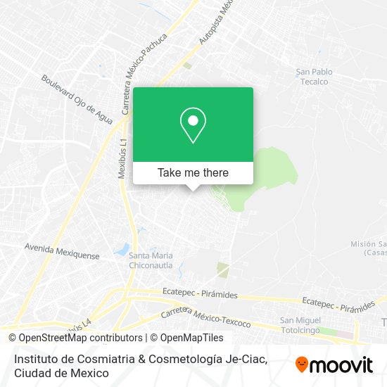 Mapa de Instituto de Cosmiatria & Cosmetología Je-Ciac