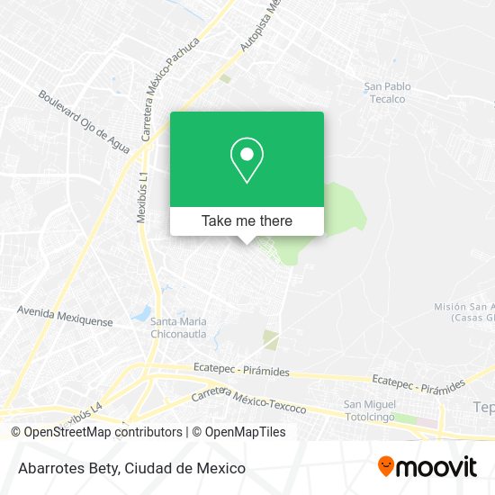 Abarrotes Bety map