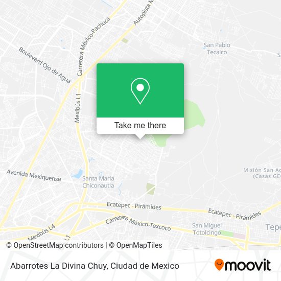 Mapa de Abarrotes La Divina Chuy