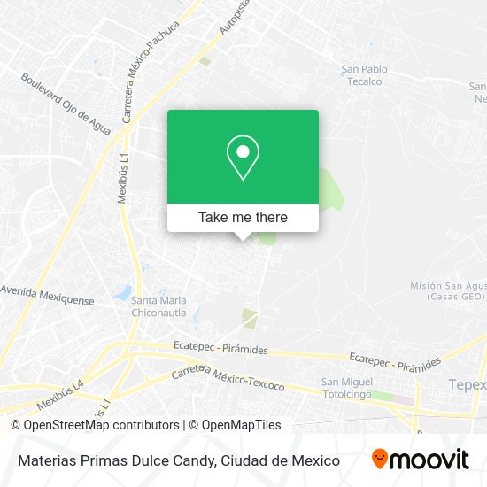 Materias Primas Dulce Candy map