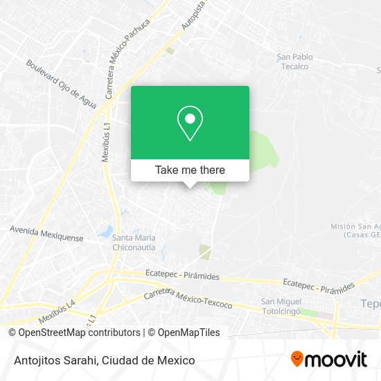 Antojitos Sarahi map