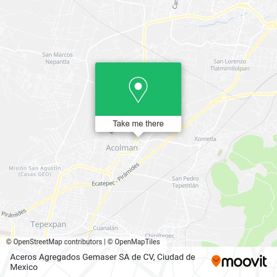 Mapa de Aceros Agregados Gemaser SA de CV