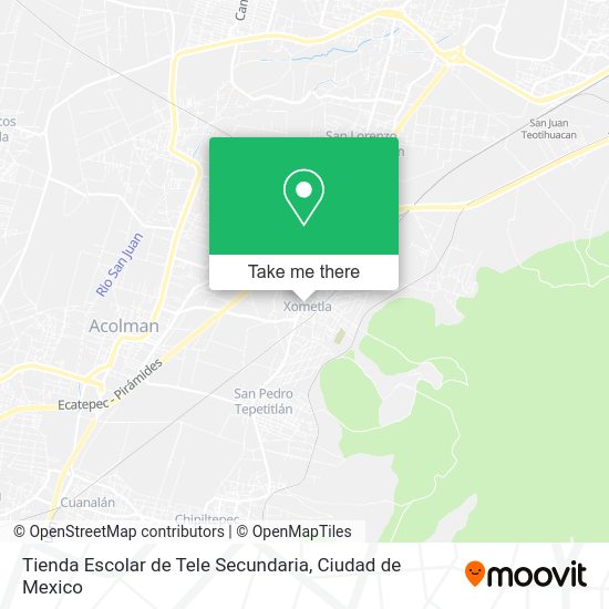 Mapa de Tienda Escolar de Tele Secundaria