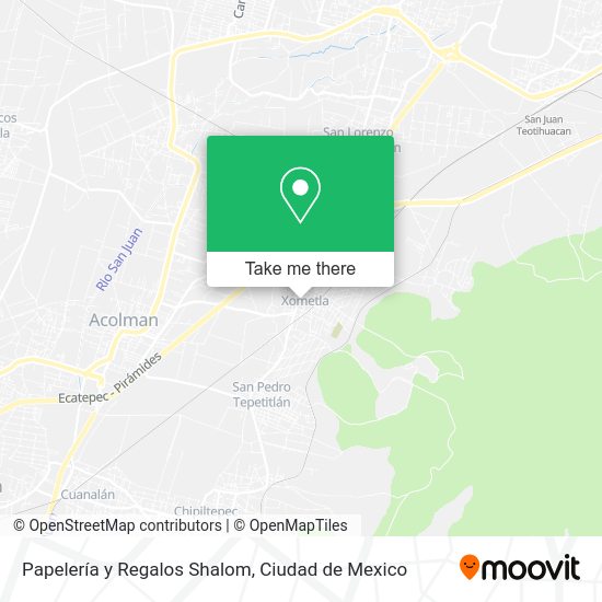 Papelería y Regalos Shalom map