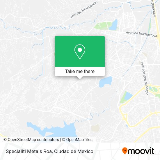 Mapa de Specialiti Metals Roa