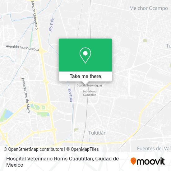 Mapa de Hospital Veterinario Roms Cuautitlán