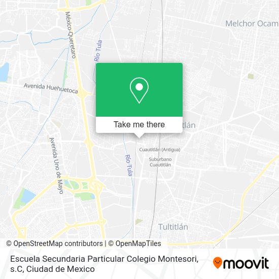 Escuela Secundaria Particular Colegio Montesori, s.C map