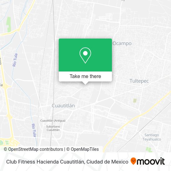 Club Fitness Hacienda Cuautitlán map
