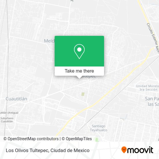 Mapa de Los Olivos Tultepec