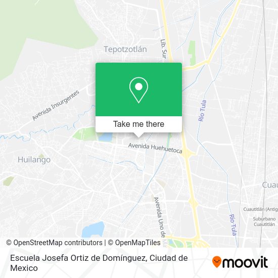 Escuela Josefa Ortiz de Domínguez map