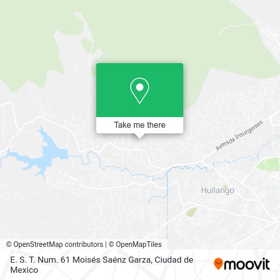 E. S. T. Num. 61 Moisés Saénz Garza map
