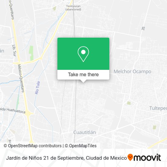 Mapa de Jardín de Niños 21 de Septiembre
