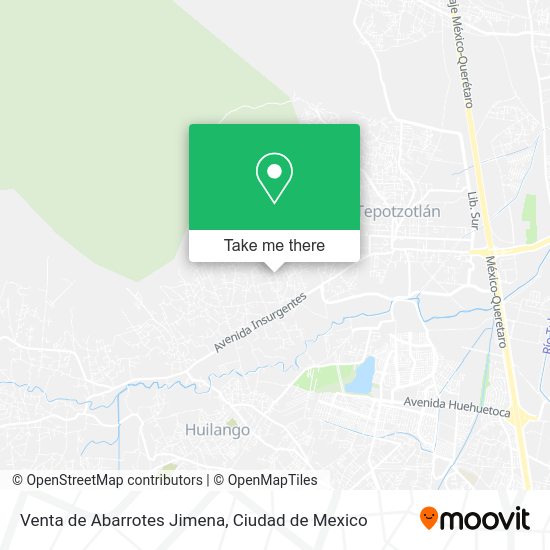 Mapa de Venta de Abarrotes Jimena