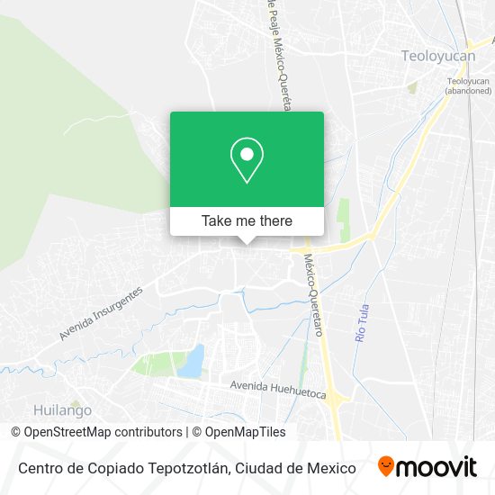 Mapa de Centro de Copiado Tepotzotlán