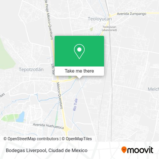 Bodegas Liverpool map