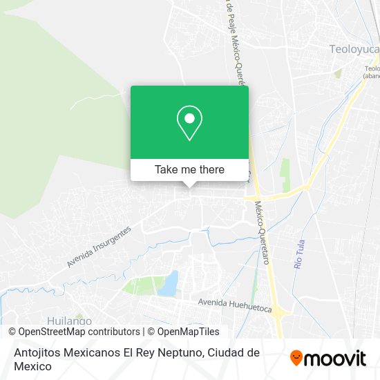 Mapa de Antojitos Mexicanos El Rey Neptuno