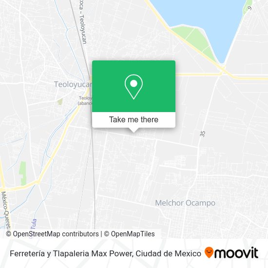 Mapa de Ferretería y Tlapaleria Max Power