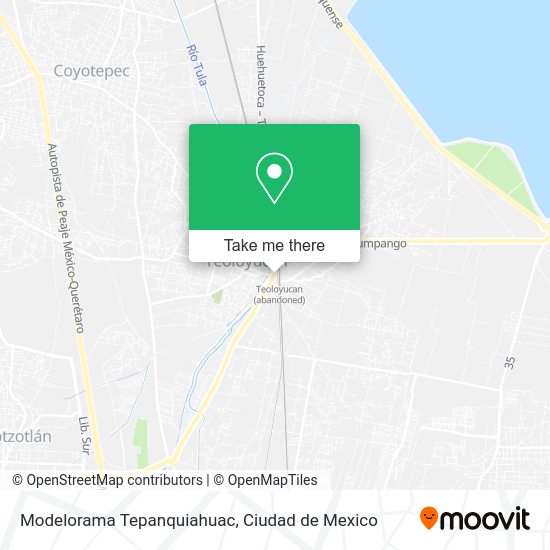 Mapa de Modelorama Tepanquiahuac