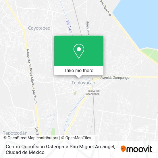 Mapa de Centro Quirofisico Osteópata San Miguel Arcángel