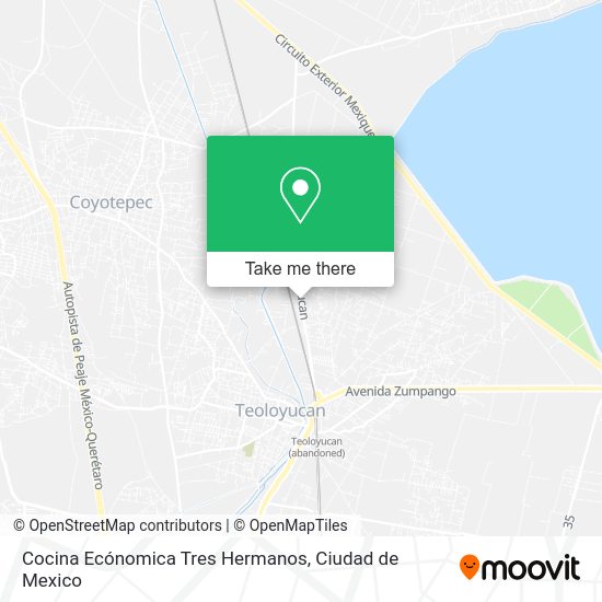 Cocina Ecónomica Tres Hermanos map
