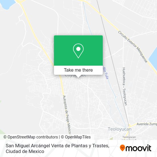 San Miguel Arcángel Venta de Plantas y Trastes map