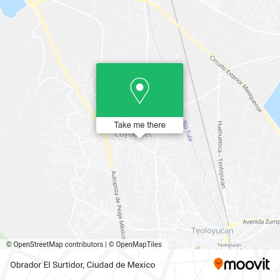 Obrador El Surtidor map