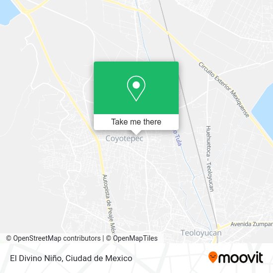 Mapa de El Divino Niño