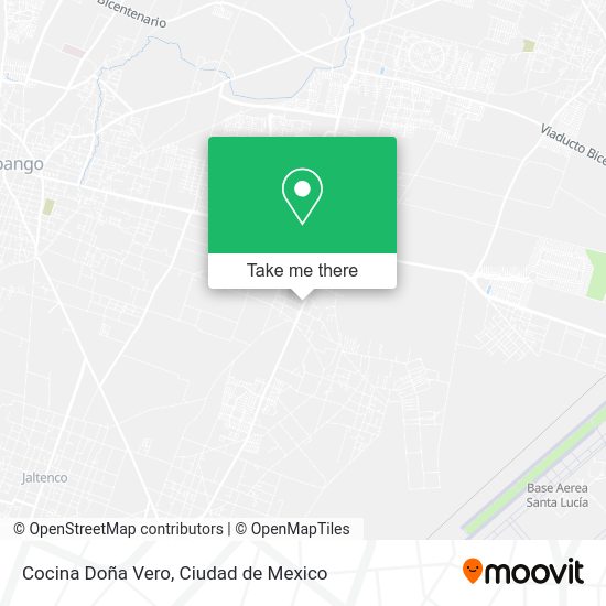 Mapa de Cocina Doña Vero