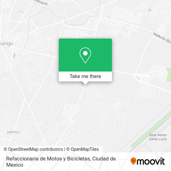 Mapa de Refaccionaria de Motos y Bicicletas