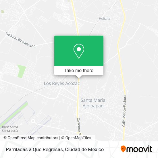 Parriladas a Que Regresas map