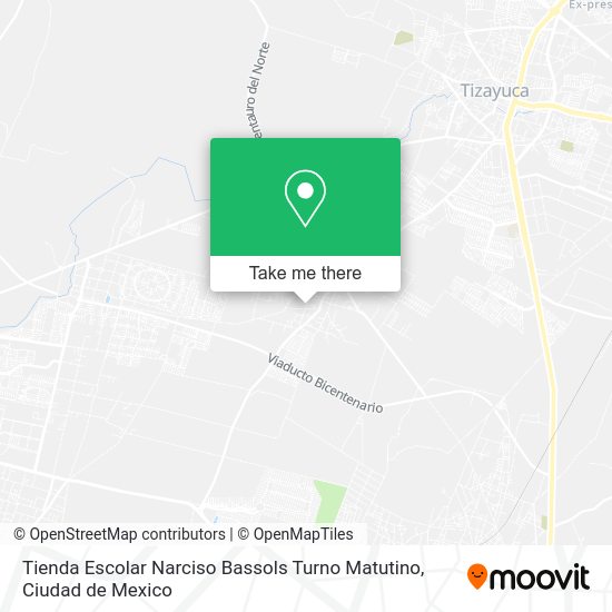 Tienda Escolar Narciso Bassols Turno Matutino map