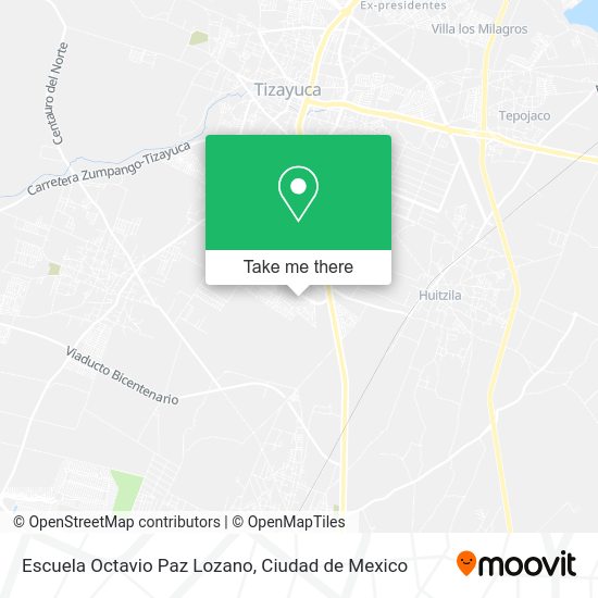 Mapa de Escuela Octavio Paz Lozano