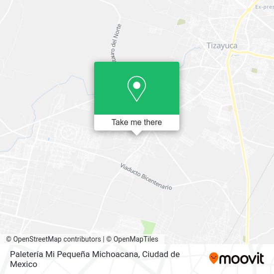 Paletería Mi Pequeña Michoacana map