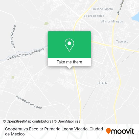 Mapa de Cooperativa Escolar Primaria Leona Vicario